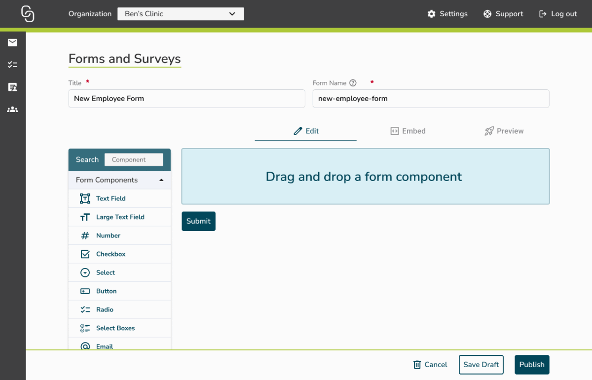 How to Create a Form - Cliniconex