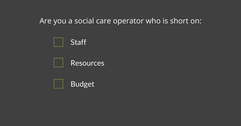 social care staff shortages