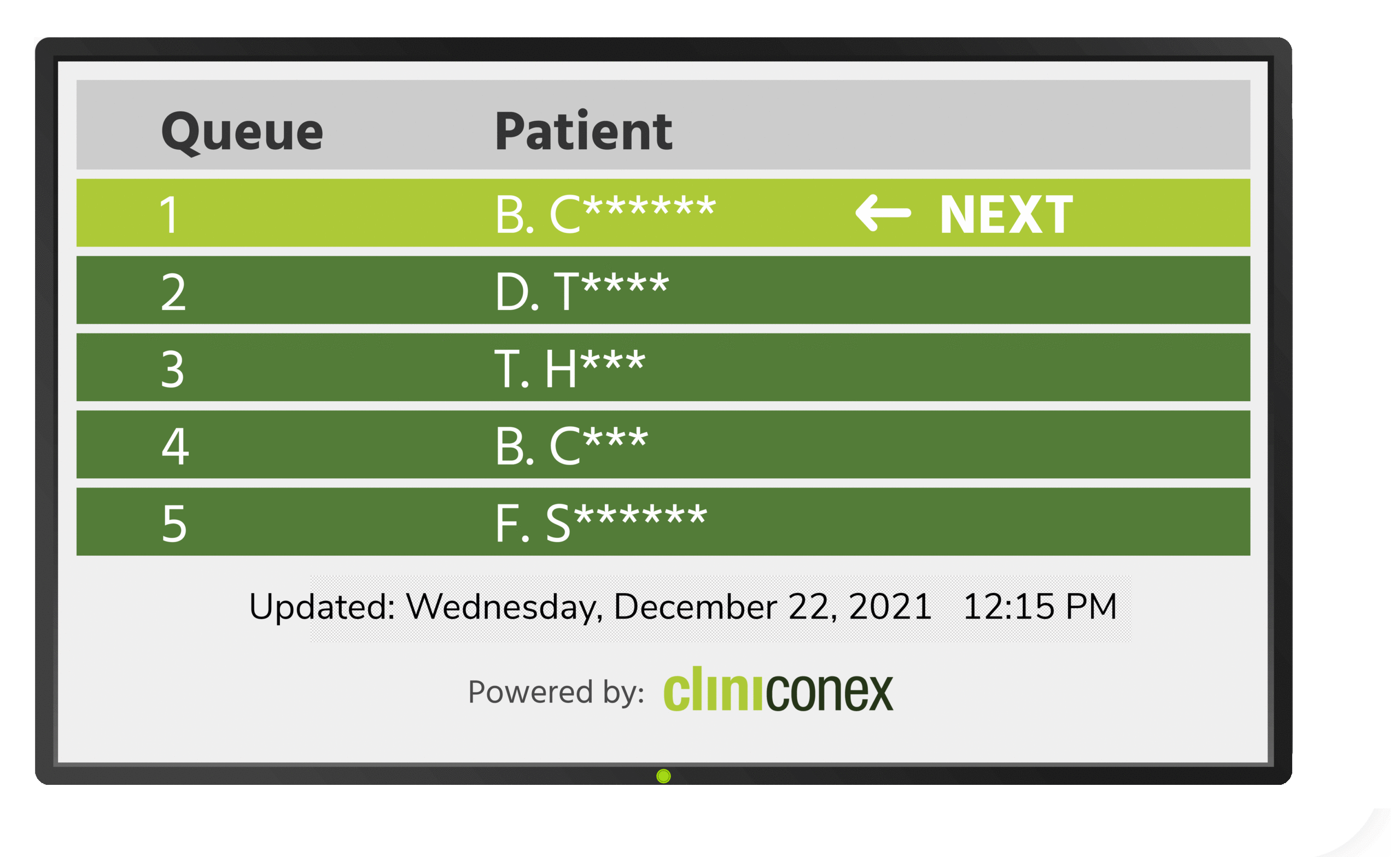 Patient Queue Display